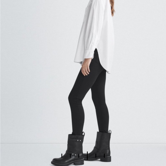 Rag & Bone Nina High-Rise Ankle Skinny in Black. Size 26. - Picture 3 of 14